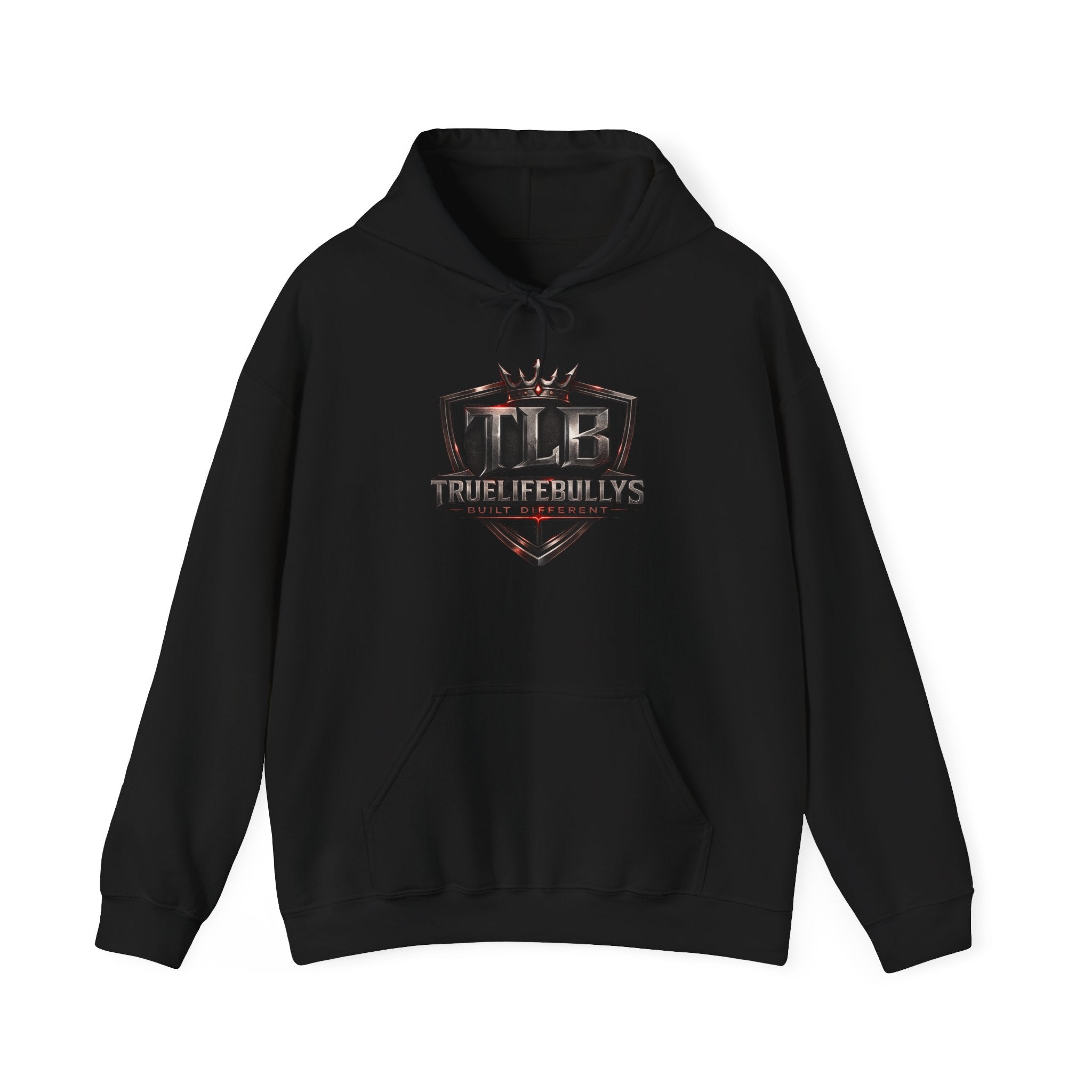 True Life Bullys TLB Logo Hoodie - Streetwear Crown Emblem Pullover